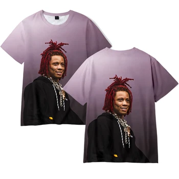 Trippie Redd T Krekls Hip Hop Modes Streetwear T-kreklu apdruka Vīriešu Sieviešu Gadījuma T Krekls Harajuku Dizaina Lielgabarīta Īsām Piedurknēm Tee