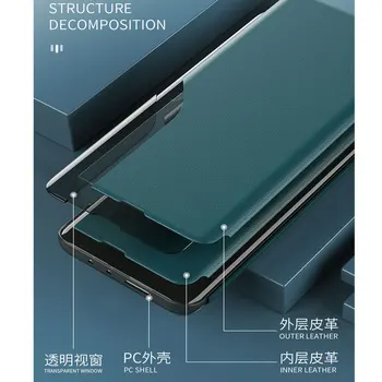 Par Huawei Y5P Gadījumā 5.45 collu Segtu Magnēts Ādas Apskatīt Sānu Logu Flip Gadījumā par Huawei Y5P 2020. gadam Telefonu Gadījumos Y5 P Y 5P Capa