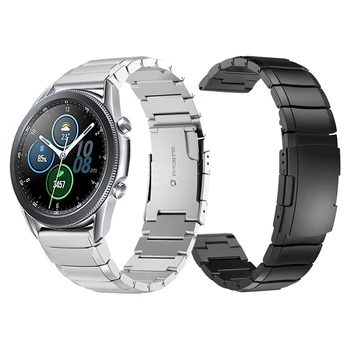 Nerūsējošā Tērauda Siksniņa Samsung Galaxy Skatīties 3 45mm 41mm Watchband Aproce Samsung Galaxy Watch3 LTE Metāla Grupa Aproce