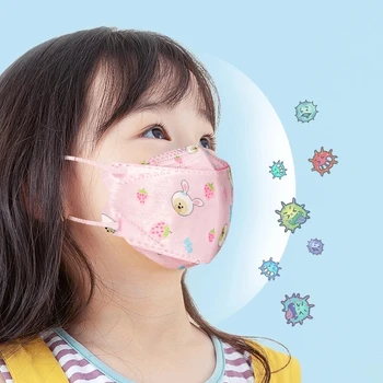 30pcs Bērniem KN95 Mascarillas 3D Multfilmu Sejas Maskas FFP2 reutilizable Respiratoru Filtrs Bērniem Drošības Aizsardzības Mutes Maskas