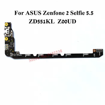 Oriģinālais USB Ports Uzlādes Doks Flex kabelis Par ASUS Zenfone 2 Selfie 5.5 ZD551KL Z00UD Lādētāja spraudnis Savienotāja Rezerves daļas