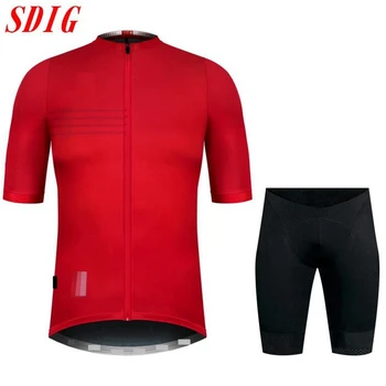 Visu acu Aero auduma sarkanā 2020. gadam karstā vasaras riteņbraukšanas sporta, āra drēbes, Vīriešu komanda ar velosipēdu Jersey Short sleeve Jersey velosipēds