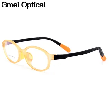 Gmei Optisko Veselīgi Bērni Eyewear Ultra-light Elastīga TR90 silikagela Ērti, Droši Pilna Loka Bērniem, Briļļu Rāmji CX68004