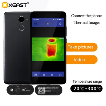HT-102 Rokas Mobilo Tālruņu Ārējo infrared Thermal Imager Plug and Play Ārējo Zondi Android Tālrunis OTG Funkcija Ar Pielāgotu