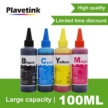Plavetink Universal Dye Tintes Uzpildes Komplekts 4 Krāsas HP XL 61 Deskjet 1000 1010 1510 2050. Gadam 2540 3050 Skaudība 4500 Printera Kārtridžs
