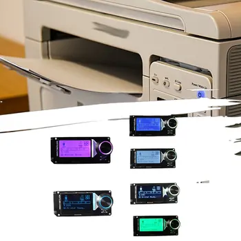 3d Printeri, Aksesuāri, Mks Mini12864 Lcd Displejs Atbalsta Marlindiy Ar Sd atmiņas Kartes Turētāju, Melns LCD displejs