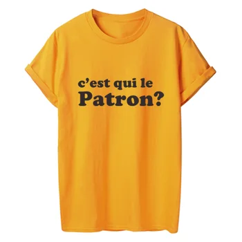 ONSEME c ' est qui le Patron francijas Labākajiem Draugiem T Krekls Girl Power 2019 Sieviešu Modes Lakrosa Sieviešu Tshirts Gadījuma Vasaras Q-672