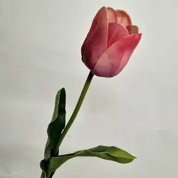 YO CHO 66CM PU Tulip Mākslīgie Ziedi Viltus Plante Ziedu Kāzu Mājas Dekori Mākslīgo Ziedu Tulpe