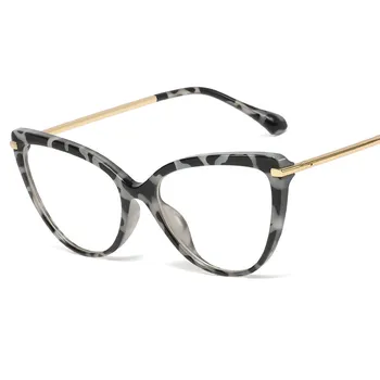 Augstas Kvalitātes Caurspīdīga Sievietēm, Kaķu Acu Brilles Vīriešiem Optisko Glasse Rāmis Datoru Zilā Gaisma Pretbloķēšanas Brilles