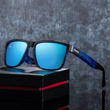 Zīmola Dizaina Polarizētās Saulesbrilles, Vīriešu un Sieviešu Braukšanas Laka Kvadrātveida Rāmis Zvejas Braukšanas Briļļu Vīriešu Saules Brilles UV400 Oculos