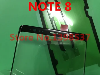 10PCS Sākotnējā NOTE8 LCD Priekšā Touch Ekrāns Ārējā Stikla Lēcas ar Līmi Samsung Galaxy NOTE 8 N950 N950F, ņemiet vērā, 9 N960