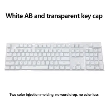 Tastatūras Klp Keycap ABS Caurspīdīgs Keycap Īpašu Keycap Mehāniskā Tastatūra Krāsu DIY Dubultās Iesmidzināšanas Pārredzamu Keycap