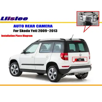 Automašīnas Atpakaļskata Kamera Skoda Yeti 2009 2010 2011 2012 2013 Auto Reverse Rezerves Kamera, Auto Piederumi Transportlīdzekļa HD CAM