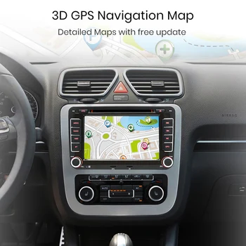 Junsun 2 din Auto Radio Multimediju Atskaņotājs, GPS Volkswagen, VW Passat B7 B6 Golf, Touran Polo Jetta SEAT Skoda Android 10.0 DVD