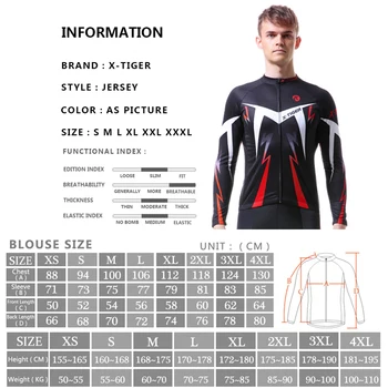 X-Tiger Pro garām Piedurknēm Riteņbraukšana Jersey MTB Velosipēdu Apģērbs, Velosipēdu Sporta Apģērbu Komplektu Maillot Roupa Ropa Ciclismo Vīrietis