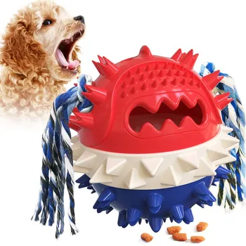 Mīksto Pet Suns, Rotaļlietas Rotaļu Funny Interaktīvu Elastību Bumbu Sunim Sakost Rotaļlieta Suns Zobu Clean Ball Pārtikas Extra-grūts Gumijas Bumbu Suns