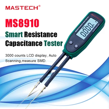 Augstas kvalitātes Pincetes Smart SMD RC Pretestība Kapacitāte Diode Metru Testera LCD Multimetrs MS8910,3000 skaitās Auto Iezvanījās/ Scan