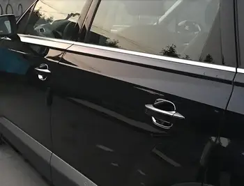 Nerūsējošā tērauda Sānu Durvju Roktura Vāciņš Melns, 8pcs Audi Q7 4M 2016 2017