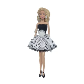 NK 6 Gab./Komplekts Jaunākās Lelle Kleita Skaisti Roku Puse Drēbes Top Modes Apģērbs Par Barbie Lelle Piederumi Labāko Meiteņu'Gift