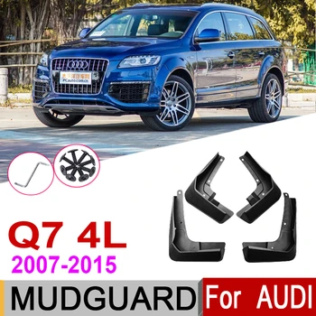 Mudflap Spārns Audi Q7 4L. gadam~2007 Dubļu Aizsargs Sargi Splash Atloks Dubļusargi Piederumi 2013 2012 2011 2010 2018 2019