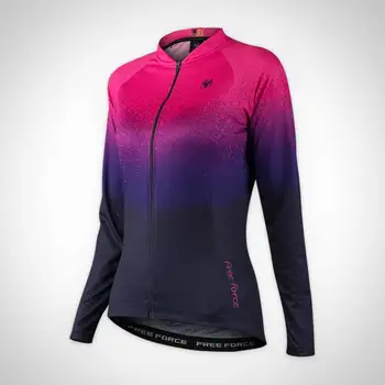 Riteņbraukšana jersey 2020. gadam Bezmaksas Spēkā Sieviešu Pavasarī un Rudenī garām Piedurknēm Apģērbs jersey maillot ciclismo fietstrui velo apģērbi