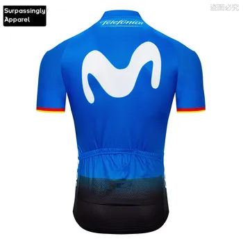 Ir 2021. Pasaules Turnejas KOMANDA MOVISTAR Riteņbraukšana Jersey Spānija Vasaras Ropa Ciclismo MTB Mens Quick-Dry Pro Velosipēdu Apģērbi Topi, Krekli Maillot