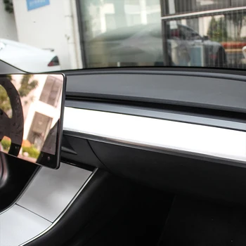 Model3 Automašīnas centrālo kontroles apdares lentes ABS, lai Tesla Model 3 Aksesuāri 2017-2020 Centrālās konsoles komplektu aizsardzības Auto Piederumi