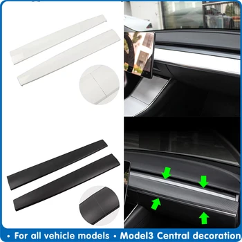 Model3 Automašīnas centrālo kontroles apdares lentes ABS, lai Tesla Model 3 Aksesuāri 2017-2020 Centrālās konsoles komplektu aizsardzības Auto Piederumi