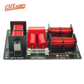 GHXAMP 400W 2 Veidu Skaļruņus Crossover 2800Hz Dubultā treble+bass ragu dalītāju Skaļrunis, divvirzienu sadalītāju KTV treble 4-8 ohm 1gab.