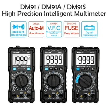 DM91 Ciparu Multimetrs 6000 skaitās Auto, Sākot AC/DC Sprieguma Mērītājs Atpakaļ viegls Liela Ekrāna multimetrs Multitester