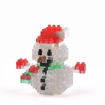 Mini Celtniecības Bloki Sniegavīrs Santa Ziemassvētku Sērijas Montēti Bloki Radošās Ziemassvētku Dāvanas Tehnika Kids Izglītojošās Diy Rotaļlietas