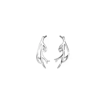 INZATT Nekustamā 925 Sterling Sudraba Ģeometriskā Ragi auskariem Modes Sieviete Gudrs Smalkas Rotaslietas Minimālisma Piederumi, Dāvanu
