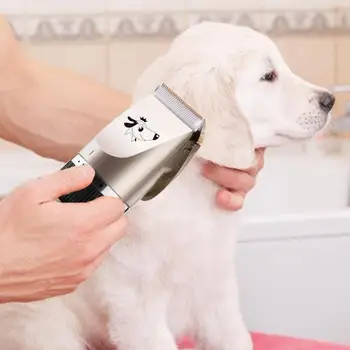 Profesionālā dzīvnieku Matu Trimmeris USB Uzlādējams Elektriskais Suns, Kaķis Hair Clipper Kopšanas Skuveklis Kuteris Mājdzīvnieki Frizūra Mašīna