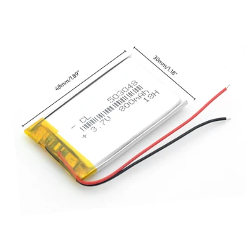 LED Gaismas Polimēra Litija Akumulators 3,7 V 503048 Li jonu Šūnu Nomaiņa 800MAH Uzlādējams Batteria Medicīnas Iekārtas Šūnu