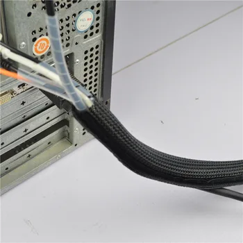 2 Metriem TV Datoru Kabeļu Organizators Piedurknēm Touch Velcro Aizdares, kuras var Viegli Izmantot Cuttable Tīkla Strāvas Vadu Stieples Vāciņu, Uzturēt Kārtīgu,