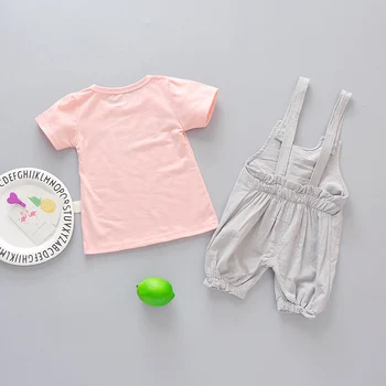 2019 jaunu Jaundzimušais meitenes vasaras apģērbs apģērbu komplekts zīdaiņiem auduma 1. dzimšanas dienu jaundzimušo bērnu, meiteņu sporta tērps apģērbu komplekti