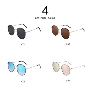 CONCHEN 2019 Jaunas Ielidošanas Modes Kārta Vintage Zīmolu Dizainera Saulesbrilles Par Sievietēm, Metāla Rāmis, Saules Brilles UV400 Oculos De Sol