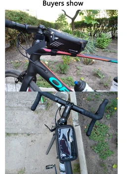 SAVVAĻAS VĪRIETIS velosipēdu soma stūres EVA skārienekrāna mobilo tālruni pakete Augstas ietilpības Ūdensnecaurlaidīgs MTB Ceļu velosipēds priekšā tube soma