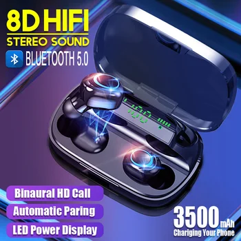 S11 TWS Bezvadu Bluetooth Austiņas Sporta Spēļu austiņas 3500mAh Austiņas Gadījumā LED-Dispaly Bezvadu Earbuds trokšņa samazināšana