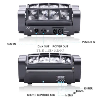 Mini Led Rgbw 4in1 Sākuma Posmā Apgaismojuma Efekts DMX Lāzera Projektors Ar Tālvadības Lumiere Disko Gaismas Dj Puses Skatuves Gaismas Pārdošanai