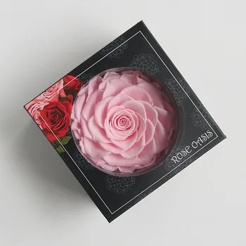 9-10CM,Augstas kvalitātes Konservēti Milzu Rožu ziedu Galvas,Mūžīgo displejs Rožu Galvu par Kāzu Dekorēšana,Mātes diena dāvanu kastē Labu