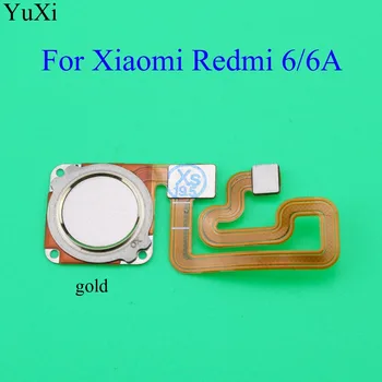 Par Xiaomi Redmi 6 /6A pirkstu Nospiedumu Skeneris Flex Kabelis Touch Sensors ID Home Pogu, Atgriezties Lentes Flex Kabelis Remonts Rezerves Daļas