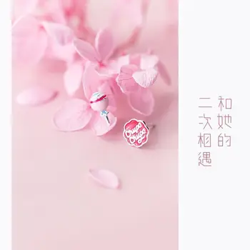 Jaunas ielidošanas Sirds Sweet Candy vēstules Tibetas skaida auskariem mazo sieviešu modes 2020. gadam korejiešu stilā, asimetrisks auskars