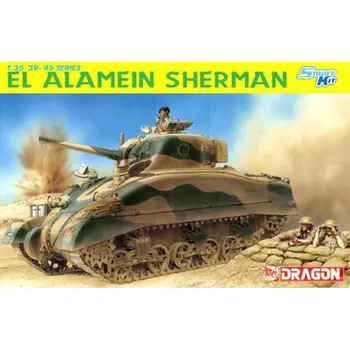 PŪĶIS 6447 1/35 El Alamein Sherman Mēroga Modelis Komplekts