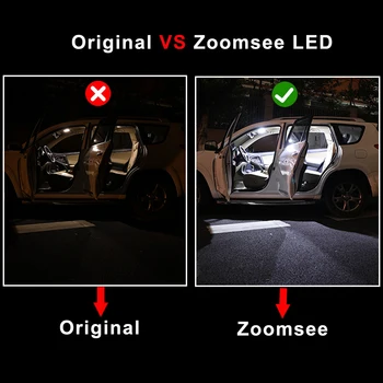 Zoomsee 16Pcs Interjera LED Mitsubishi Montero Shogun Pajero 3 V60 V73 V75 V77 2000. - 2006. Gada Canbus Auto Spuldzes Iekštelpu Dome Gaismas
