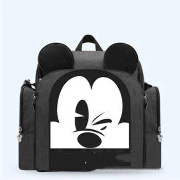 Disney cartoon plecu Māmiņa soma multi-function liela jauda, bērnu, portatīvā sēdekļa izkārnījumos, maternitātes ceļojuma paketi