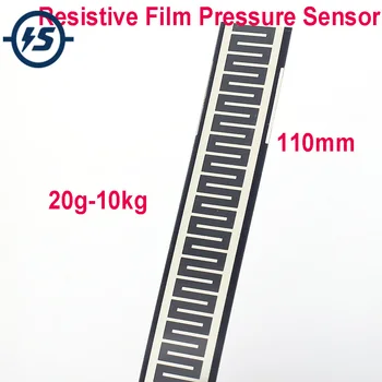 20g-10kg Pretestības Filmu Spiediena Sensors 110mm Elastīgas Spēkā Jutīgs Rezistors, lai Robots Valkājamas Ierīces Spilvenu Dīvāns
