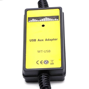 Auto USB Aux-in Adapteri CD un MP3 Atskaņotāju Radio Saskarne 12 Pin VW Audi Seat Skoda