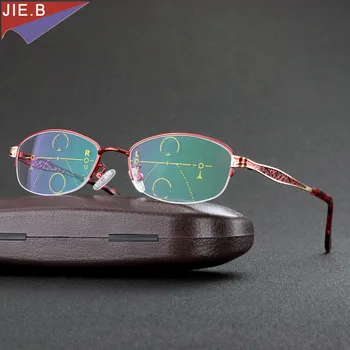 2018 zīmolu Modes Sieviešu vecuma tālredzība Progresējoša Multifokāla brilles Pārejas Saulesbrilles Photochromic Lasīšanas Brilles