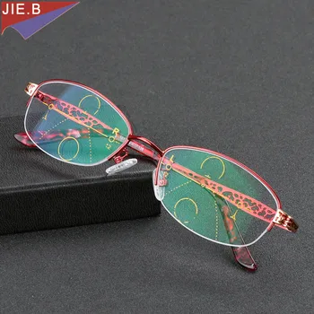 2018 zīmolu Modes Sieviešu vecuma tālredzība Progresējoša Multifokāla brilles Pārejas Saulesbrilles Photochromic Lasīšanas Brilles